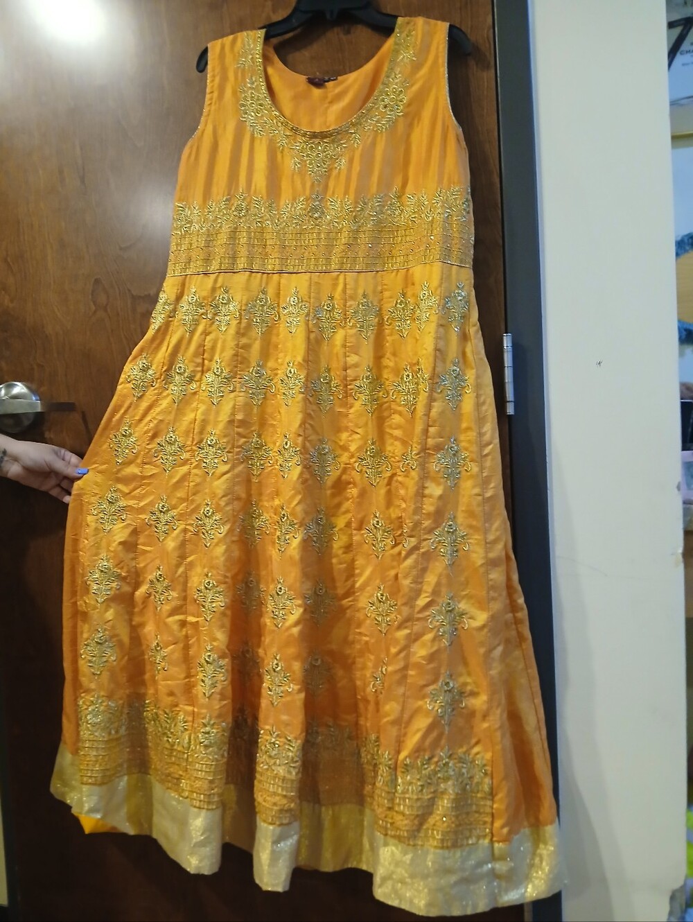 A. MANSOORI custom embroidered INDIAN maxi dress